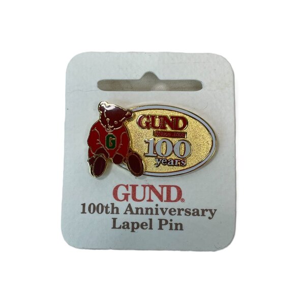 1998 Lot of 4 Gund 100th Anniversary Lapel Hat Pins -New Old Stock - Picture 4 of 7